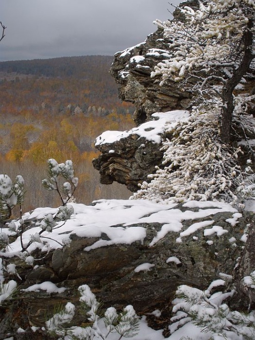 Снег на Курташе 2  октября 2010 года